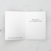 Vieille carte de Noël anglaise d'organe (Intérieur)