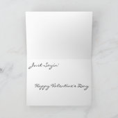 Vieille carte de Saint-Valentin de roussette (Intérieur)