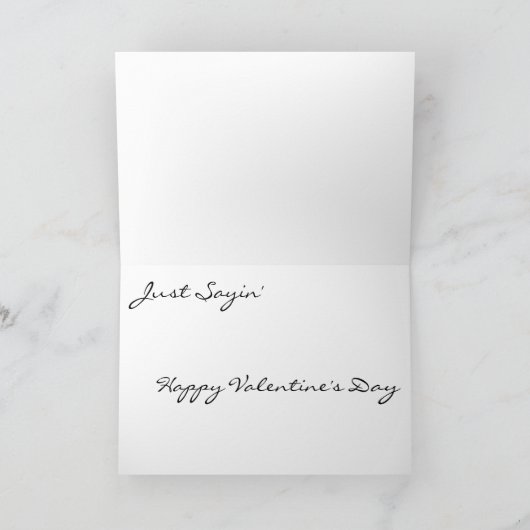 Vieille carte de Saint-Valentin de roussette (Intérieur)