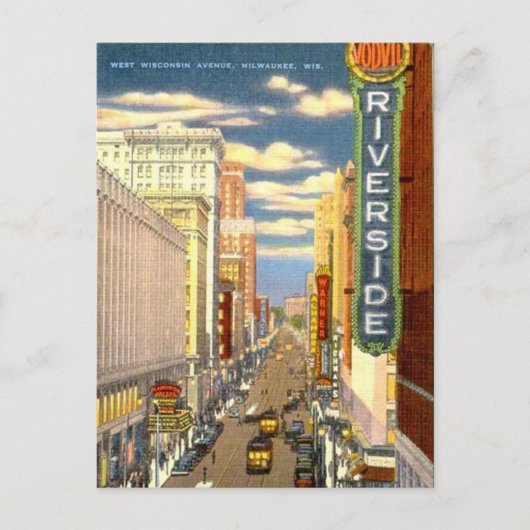 Vieille carte postale - Milwaukee. Le Wisconsin, (Devant)