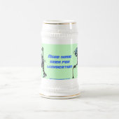 Vieille conception drôle de tasse de bière de (Centre)