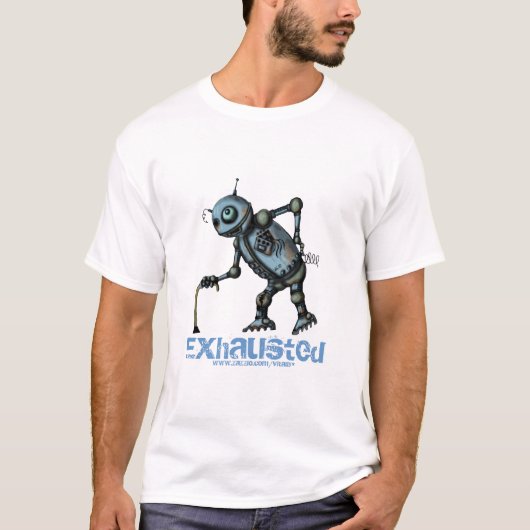 Vieille conception épuisée drôle de T-shirt de (Devant)