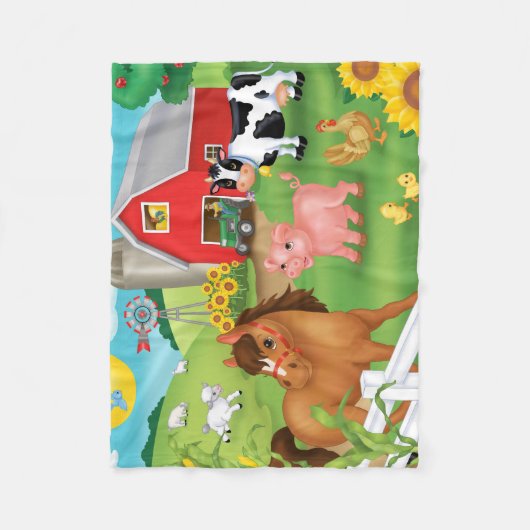 Vieille couverture de flanelle de la ferme de (Devant)