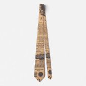 Vieille cravate de style de page de journal (Devant)