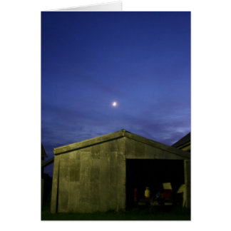 Vieille lune de construction métallique