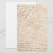 Vieille papeterie de recettes de famille (Devant / Derrière)