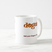 Vieille photo de Dogster et tasse d'URL (Devant droit)