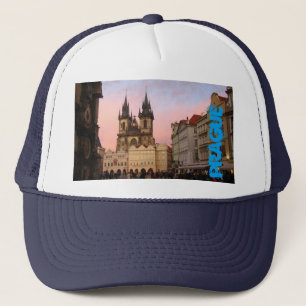 Vieille place de ville Prague, casquette de