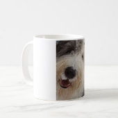 Vieille tasse anglaise de chien de berger - visage (Devant gauche)