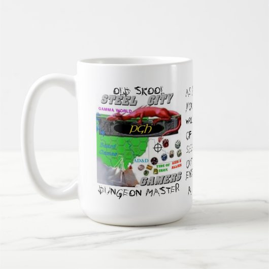Vieille tasse de Skool DM de Gamers en acier de (Gauche)