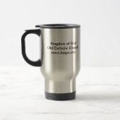 Vieille tasse de voyage d'église catholique de (Gauche)