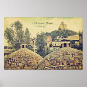 Vieille ville Tbilisi, la Géorgie - affiche