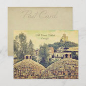 Vieille ville Tbilisi, la Géorgie - carte postale (Devant / Derrière)