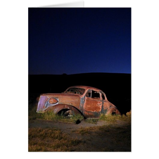 Vieille voiture la nuit, Bodie Ghost Town, Blank I (Devant)