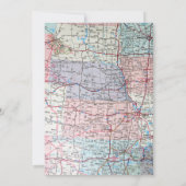 Vieille voiture sur la carte pour 80e anniversaire (Dos)