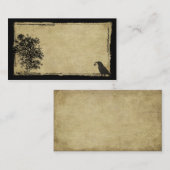 Vieilles cartes de visite professionnelle de (Devant / Derrière)