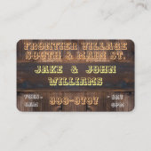 Vieilles cartes de visite professionnelle de (Dos)