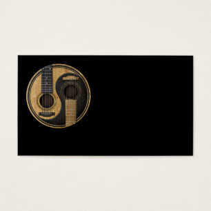 Vieilles et usées guitares acoustiques Yin Yang