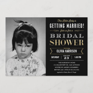 Vieilles invitations de Fête de la mariée d'image