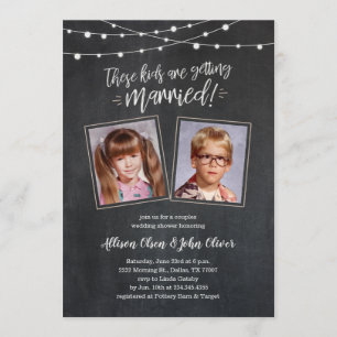 Vieilles photos Couples Invitations Wedding shower