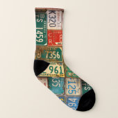 vieilles plaques d'immatriculation rouillées (Gauche intérieur)