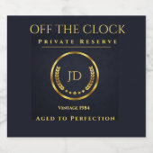 Vieilli à la perfection Étiquette de réserve privé (Étiquettes simples)