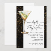 Vieilli à Perfection 30e anniversaire Invitation (Devant / Derrière)