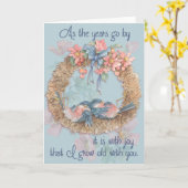 Vieillir avec toi - Carte de vœux (Fleur jaune)