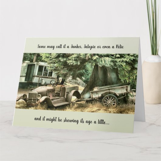 Vieillir - Carte d'anniversaire (Devant)