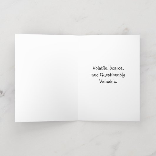 Vieillir Comme Bitcoin Drôle Crypto Carte Annivers (Couchage intérieur)