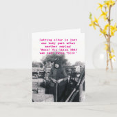 Vieillir, Pièces corporelles Carte d'anniversaire (Fleur jaune)