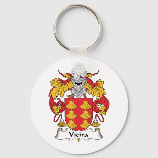 Vieira Family Crest Sleutelhanger (Voorkant)