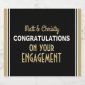 Viel! Aangepaste service Sparkling Wijnetiket (Enkel label)