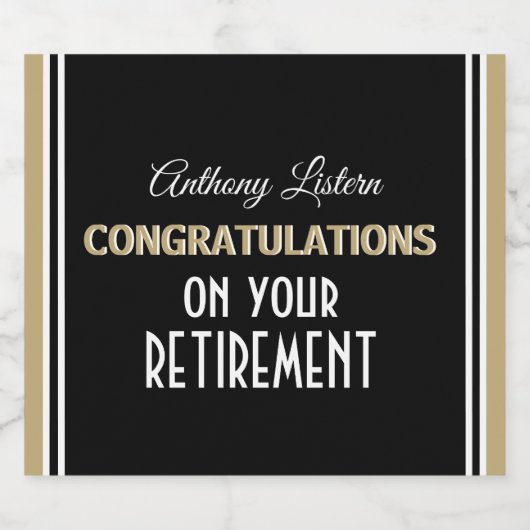 Viel! Aangepaste terugbetaling Sparkling Wijnetiket (Enkel label)