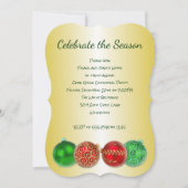 Viel de Sason Gold Kerstparty Kaart (Voorkant)