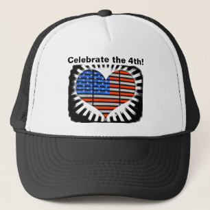 Viel de vierde Amerikaanse vlag Trucker Pet