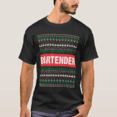 Viel deze kerst met een Bartender T-shirt (Voorkant)