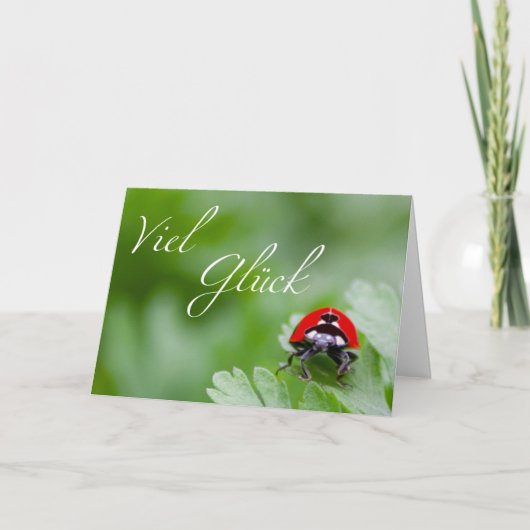 Viel Glück - besonders in Corona-Zeiten! Kaart (Voorkant)