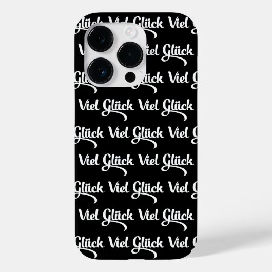 Viel Glück | Veel succes in het Duits Case-Mate iPhone Case (Achterkant)