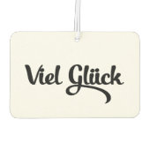 Viel Glück | Veel succes in het Duits Luchtverfrisser (Achterkant)