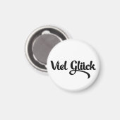 Viel Glück | Veel succes in het Duits Magneet (Voorkant / Achterkant)