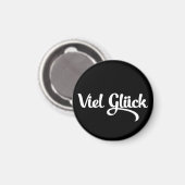 Viel Glück | Veel succes in het Duits Magneet (Voorkant / Achterkant)