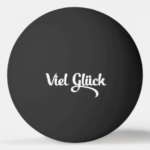 Viel Glück Veel succes in het Duits Pingpongballen