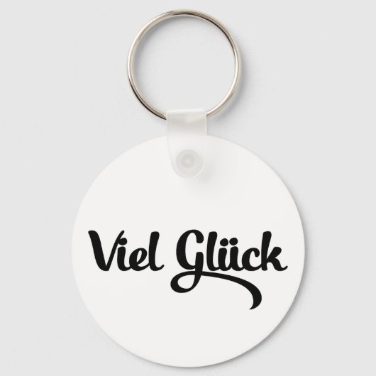 Viel Glück | Veel succes in het Duits Sleutelhanger (Achterkant)