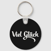 Viel Glück | Veel succes in het Duits Sleutelhanger (Voorkant)