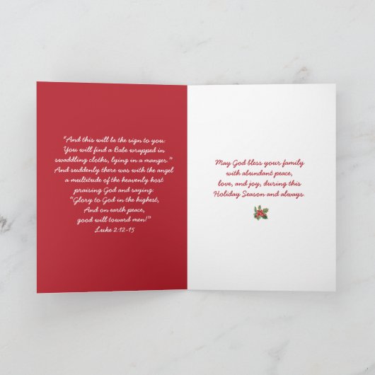 Viel Jezus, de reden voor het seizoen Feestdagen Kaart (Binnen)