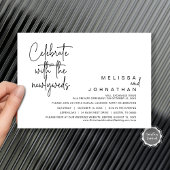 Viel met de newlyweds, bruiloft in kaart