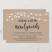 Viel met de newlyweds, bruiloft in kaart (Voorkant / Achterkant)