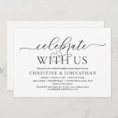 Viel met ons, huwelijksfeest kaart (Voorkant / Achterkant)