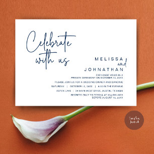 Viel met ons mee, Post Wedding Elopement Party Kaart